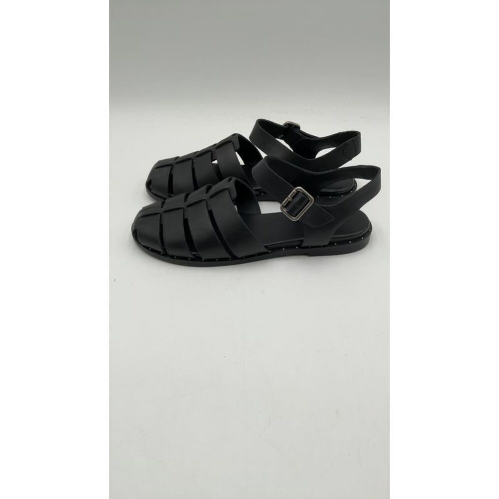Quince Italian Leather Fisherman Sandal Black Shoes 8